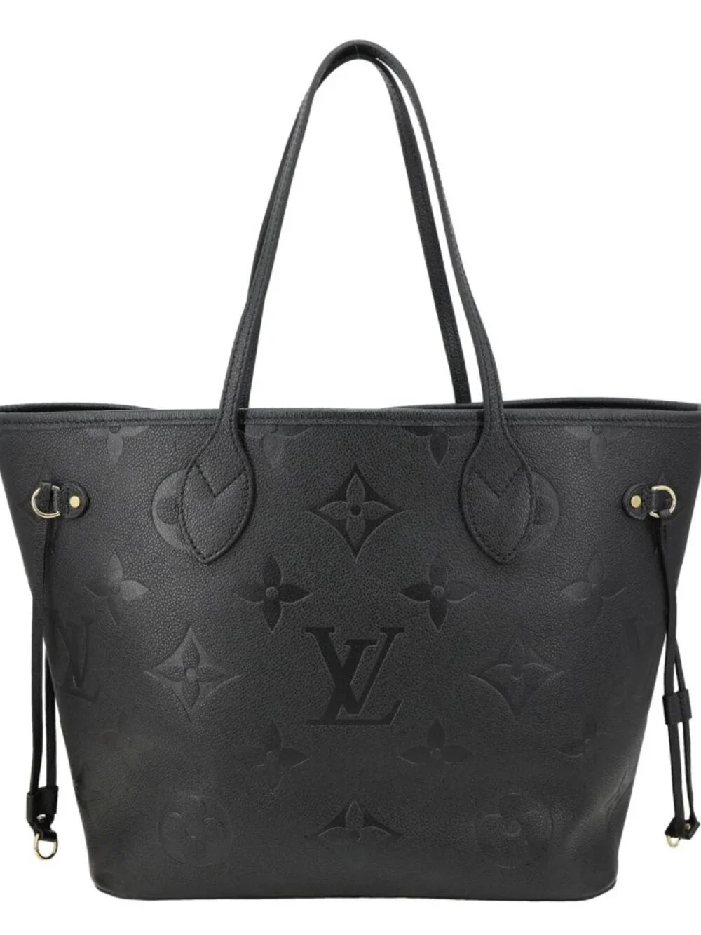 Louis Vuitton Neverfull MM Monogram Empreinte Tote Bag Black